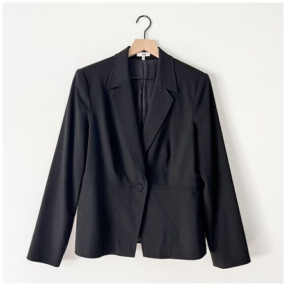 Reba Black Textured Suit Jacket Blazer Like New Sz 12 - Picture 1 of 8